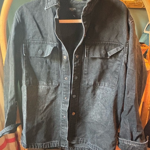 SSYS Signature Denim Jacket in Black - Picture 2 of 4